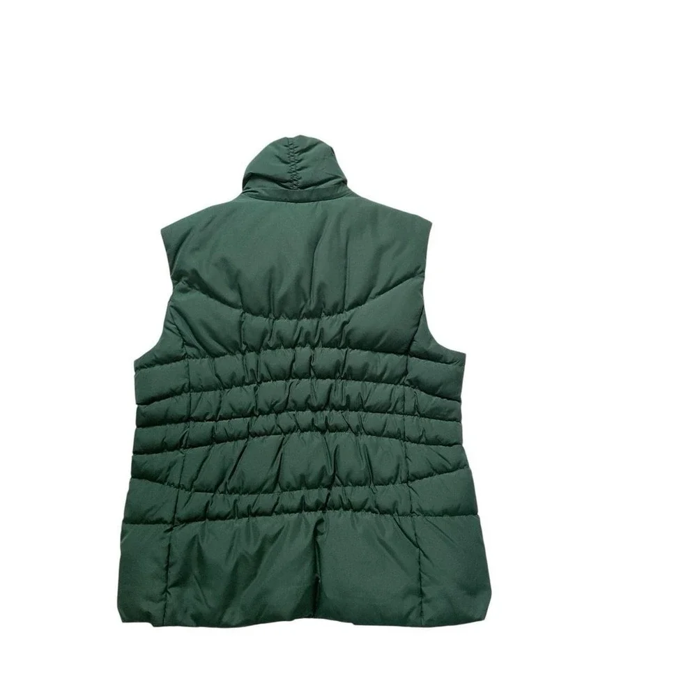 Michael Kors Green Puffer Jacket Vest Size Medium